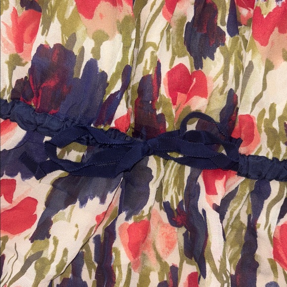 Anthropologie Moulinette Soeurs 100% silk watercolor floral dress size 8 NWOT - Picture 5 of 8